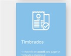 Se abona el recibo de manera online ingresando a Timbrados - Faltas